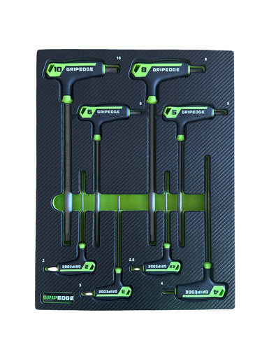 GripEdge 8pc RPT Metric Hex T-Handle Set Long