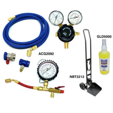 Air-Con Leak Detection Kit - using Nitrogen Gas Cylinders
