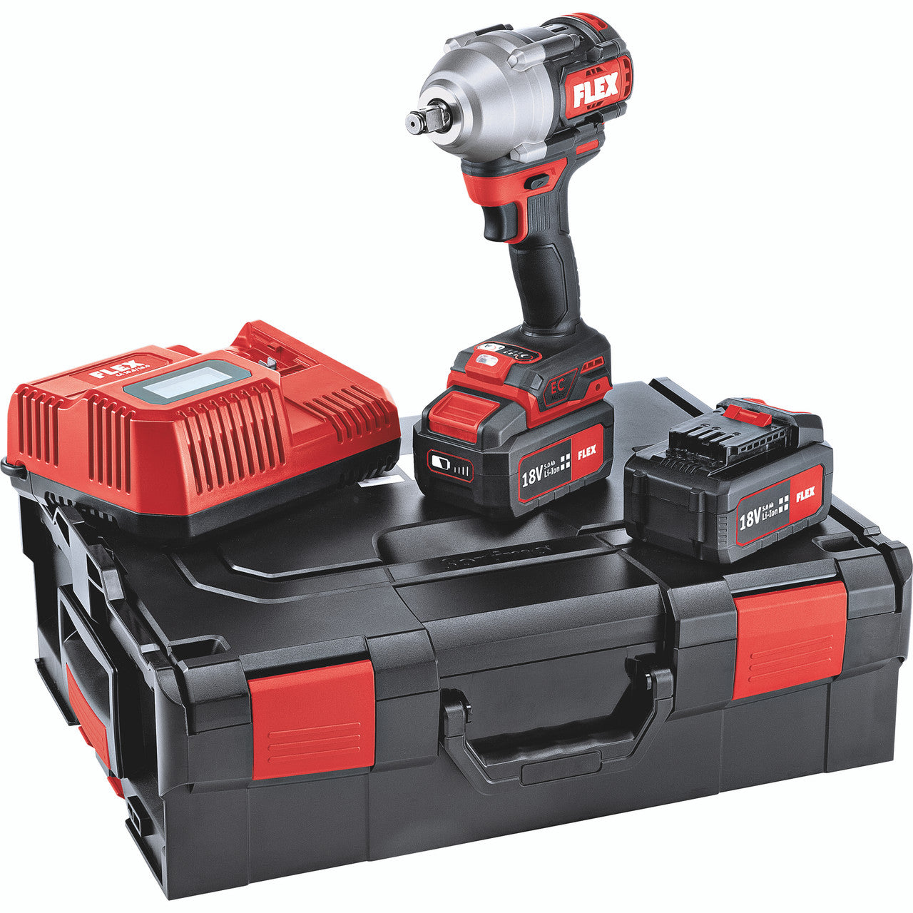 FLEX 1/2in Mid Torque Impact Wrench Kit + FOC Battery
