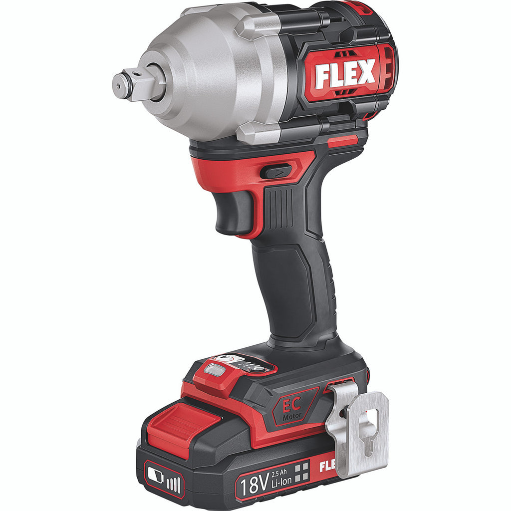 FLEX 1/2in Mid Torque Impact Wrench Kit + FOC Battery