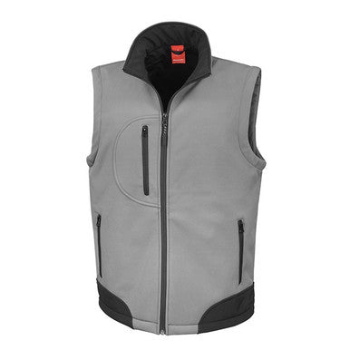 Result 3 Layer Soft-Shell Body Warmer Grey - XL