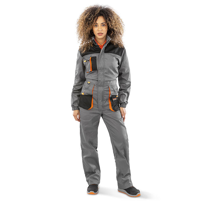 Result Lite Coverall Black/Grey - Medium
