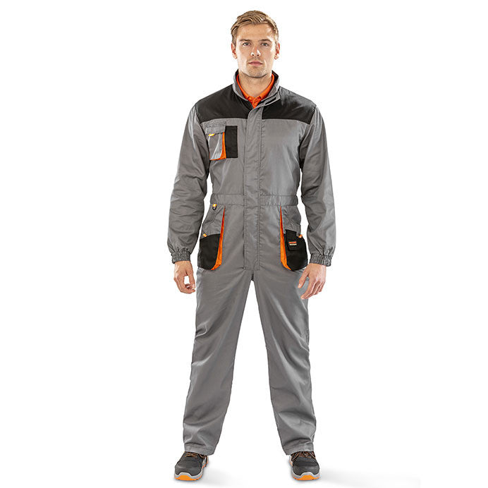 Result Lite Coverall Black/Grey - Medium
