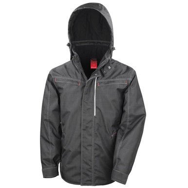 Result Denim Texture Rugged Jacket Black XX Large
