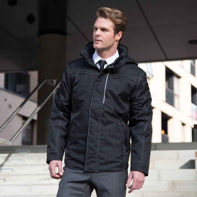 Result Denim Texture Rugged Jacket Black Small