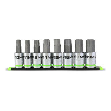 GripEdge 8pc 1/2Dr RPT Hex Bit Socket Set 10-19mm
