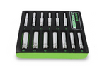Signet 13pcs 1/4" Drive 6 Point Deep Socket Set 4-14mm in EVA Foam