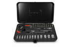 Signet Socket Set 1/4 Dr Anti Roll 42pc