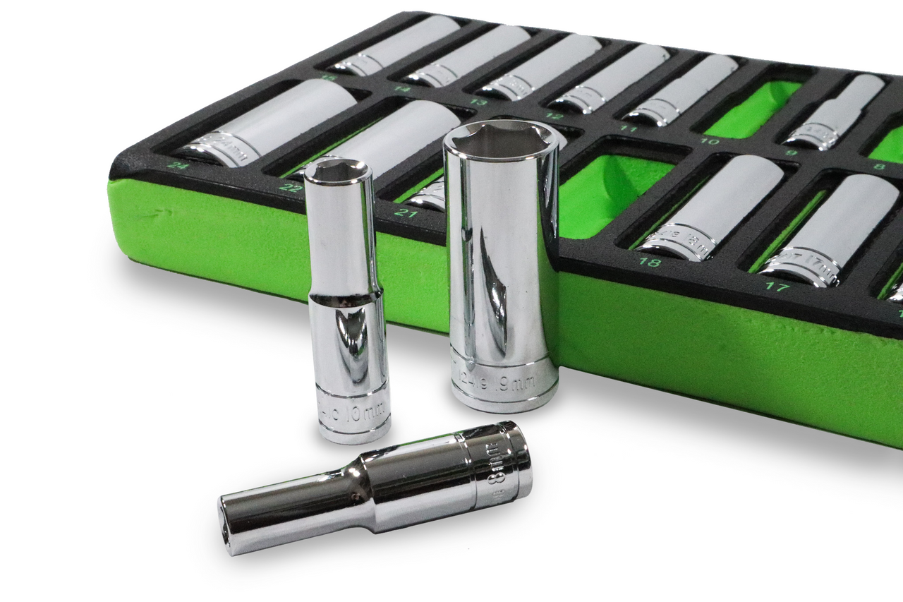Signet 15 Piece 3/8" Drive 6 Point Deep Socket Set in EVA Foam