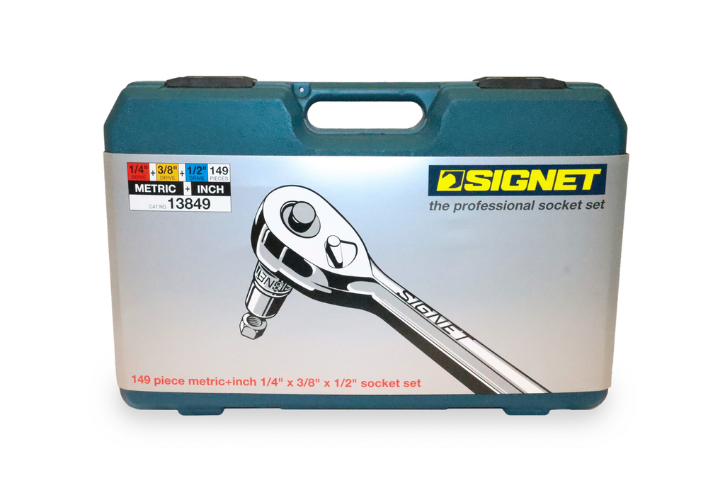 Signet 149pc SAE and Metric Tool Kit 1/4 3/8 1/2 Drive