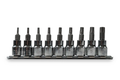Signet 9 Piece Torx Socket Set 3/8" Driver T10-T50 on Rail