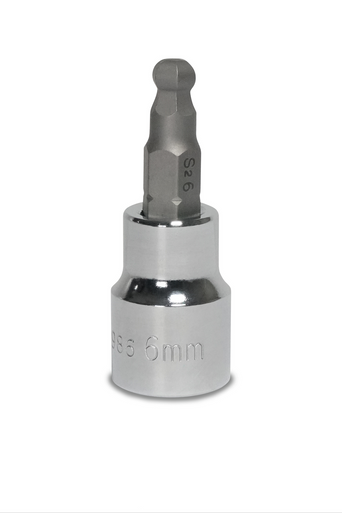 Signet Hex Bit Sockets with Ball End 3/8 Drive 8mm