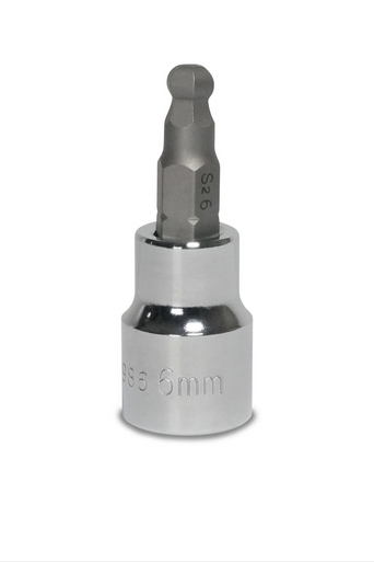 Signet Hex Bit Sockets with Ball End 3/8 Drive 3mm