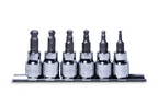Signet 6pc Hex Bit Socket Set with Ball End 3-8mm on Rail
