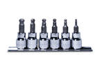 Signet 6pc Hex Bit Socket Set with Ball End 3-8mm on Rail