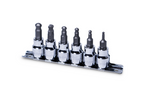 Signet 6pc Hex Bit Socket Set with Ball End 3-8mm on Rail