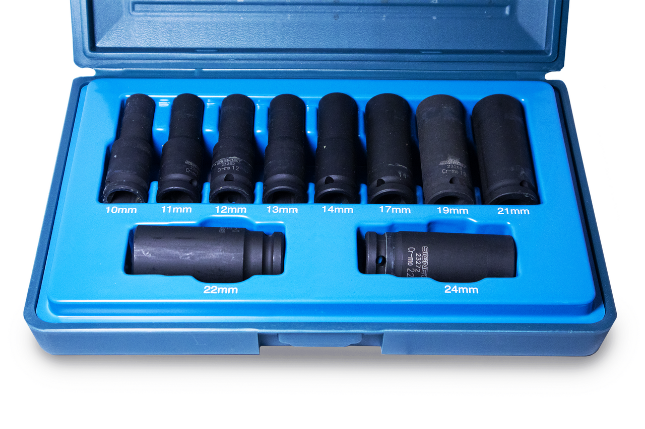 Signet Metric Impact Socket Set 10-24mm