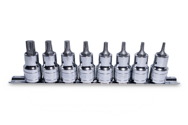 Signet Socket Set 1/2" Drive T20-T55 on Rail 8 Piece