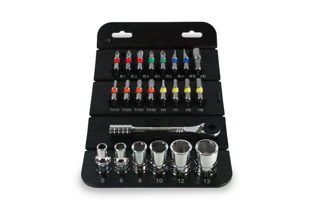 Signet 1/4 Drive Mini Socket & Bit Set 23 Piece
