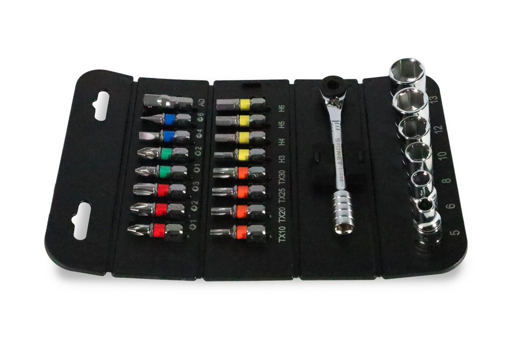 Signet 1/4 Drive Mini Socket & Bit Set 23 Piece