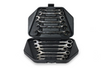 Signet 12 Piece Ratchet Spanner Set Metric 8-19mm Blow Mold Case