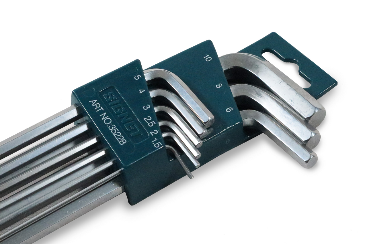 Signet 9 Piece Hex Key Ball End Metric Set