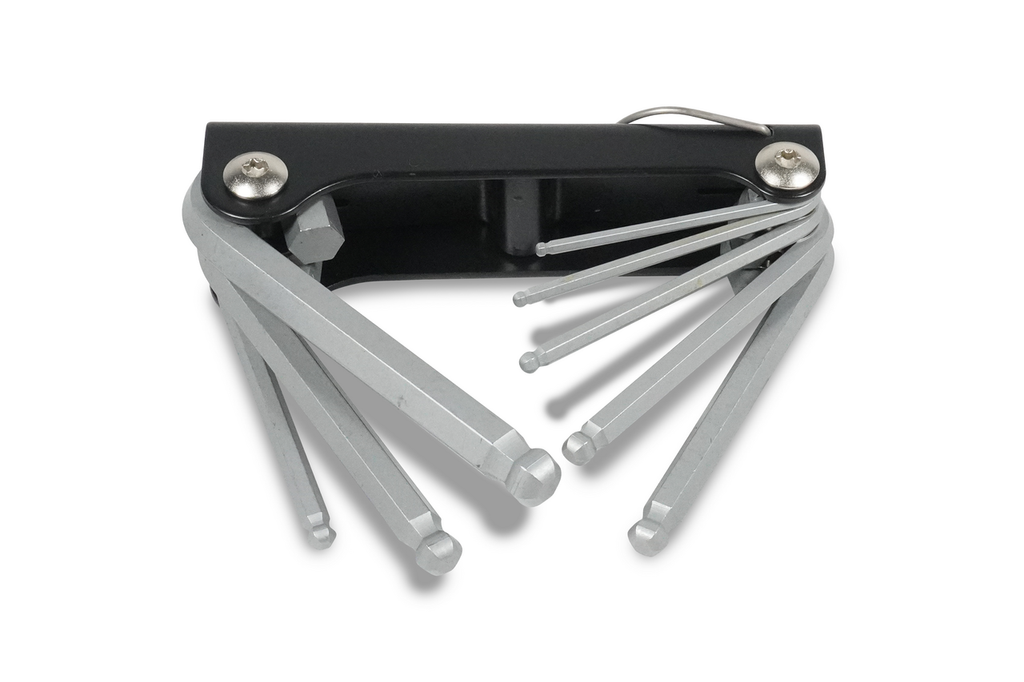 Signet 8pc Folding Hex Key Set with Ball End 2.5-10mm