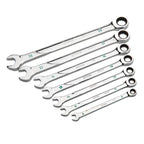 Sata 7pc Metric 120XP 6X Combi Ratcheting Spanner Set 8-19mm