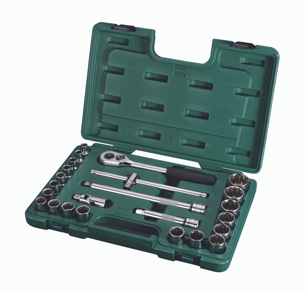 Sata 24pc 1/2Dr 12Pt Metric Socket Set