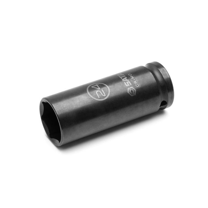 Sata 1/2 Dr 6 Point Thin Wall Impact Deep Socket 24mm