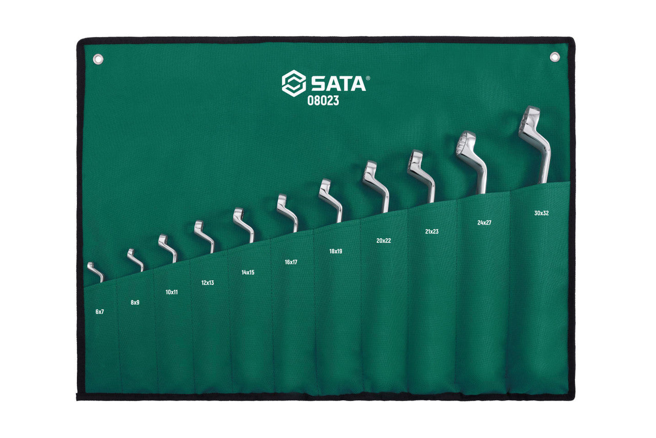 Sata 11 Pc Metric Deep OffSet Double Box End Spanner Set