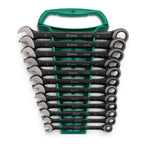 Sata 12pc Metric Combi Ratcheting Wrench Set Black