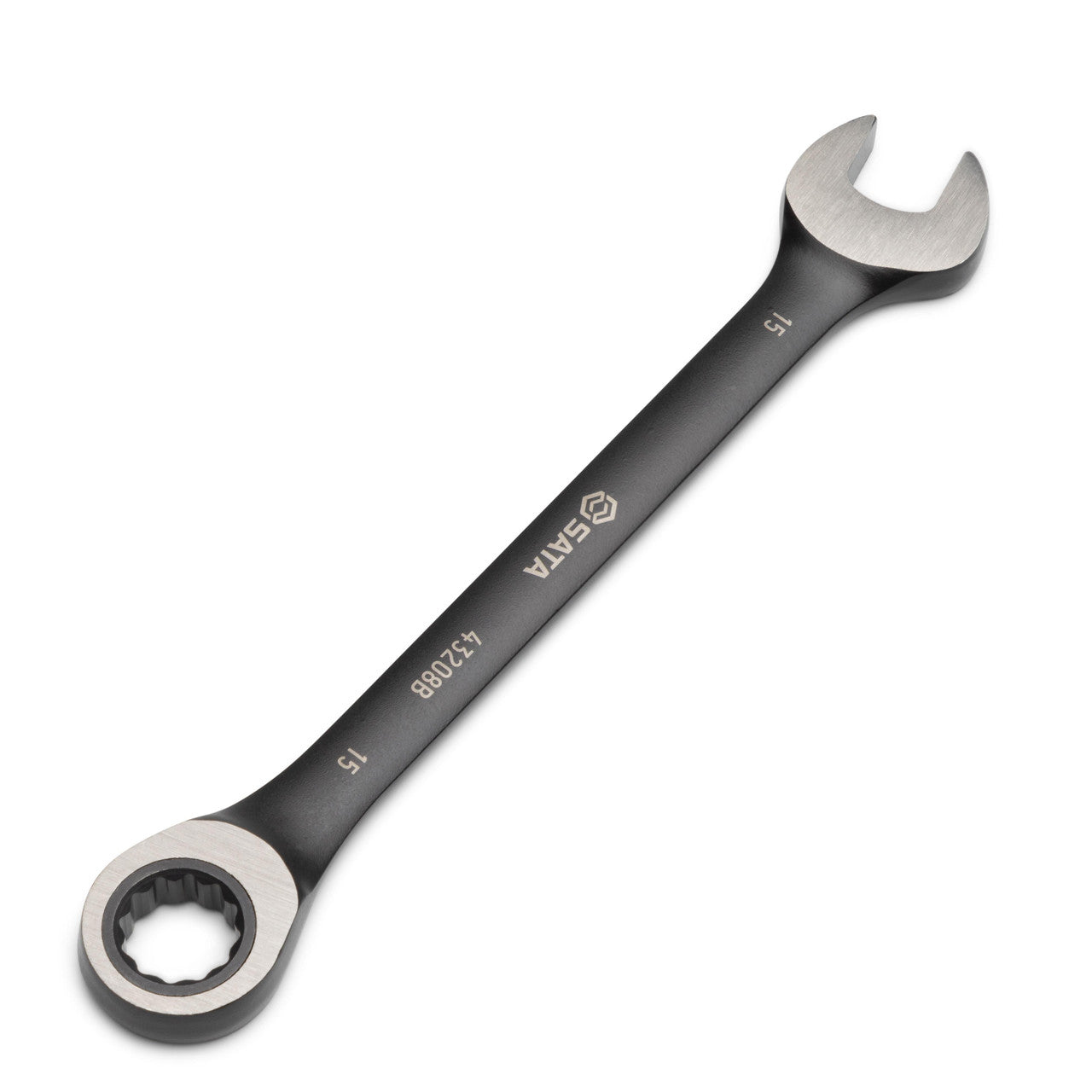 Sata 12pc Metric Combi Ratcheting Wrench Set Black
