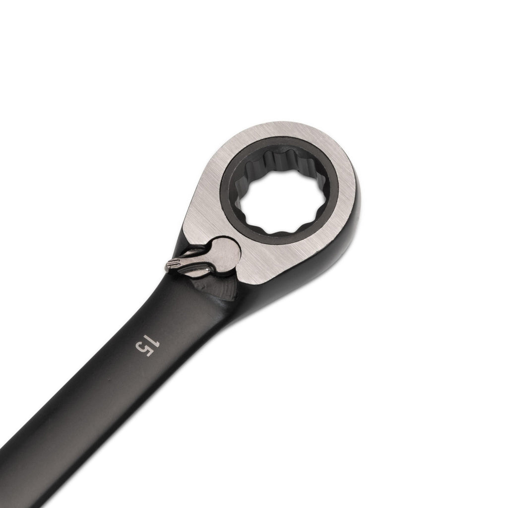 Sata 12pc Reversible Ratcheting Wrench Set Metric -Black