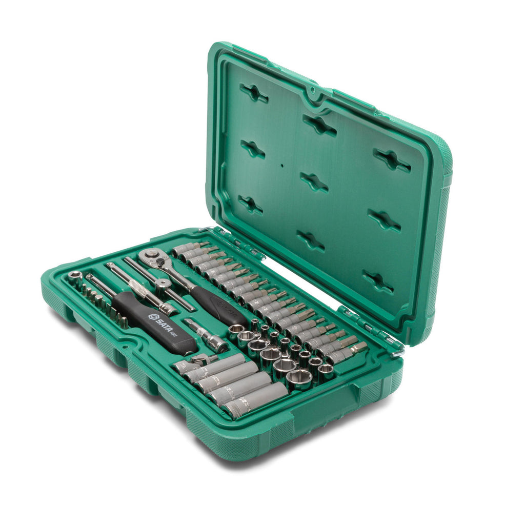 Sata 52pc 1/4Dr 6Pt Metric Socket Set