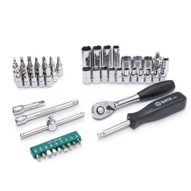 Sata 52pc 1/4Dr 6Pt Metric Socket Set