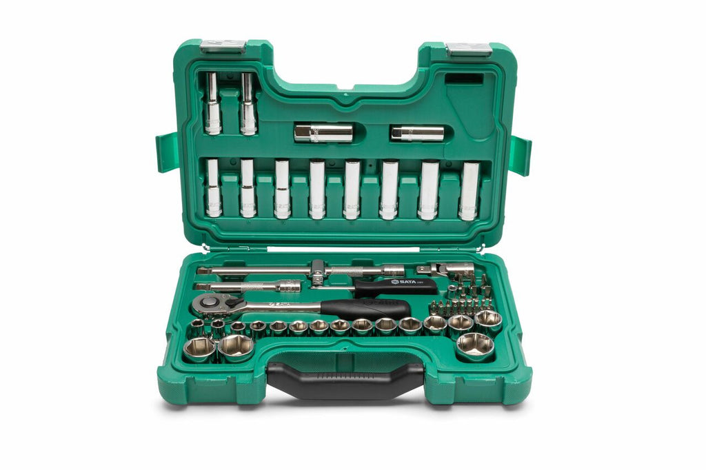 Sata 60pc 1/2Dr 6pt Metric Socket Set