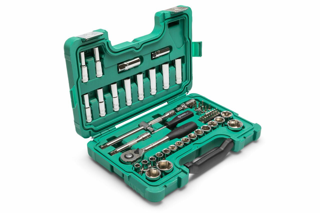 Sata 60pc 1/2Dr 6pt Metric Socket Set