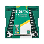 Sata 12PC Metric Combination Ratcheting Spanner Set