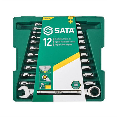 Sata 12PC Metric Combination Ratcheting Spanner Set