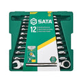 Sata 12PC Metric Combination Ratcheting Spanner Set