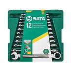 Sata 12PC Metric Combination Ratcheting Spanner Set