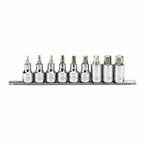 Sata 1/2Dr 9pc Hex Socket Set 4-17mm