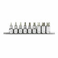 Sata 1/2Dr 9pc Hex Socket Set 4-17mm