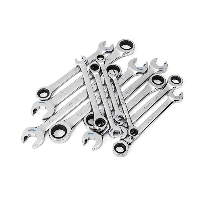 Sata 12pc Metric Double  Ratchet Spanner Set 8-19mm