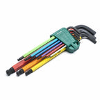 Sata 9pc Ball Point Color Series Black Oxide Hex Key Set