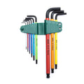 Sata 9pc Ball Point Color Series Black Oxide Hex Key Set