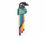 Sata 9pc Ball Point Color Series Black Oxide Hex Key Set