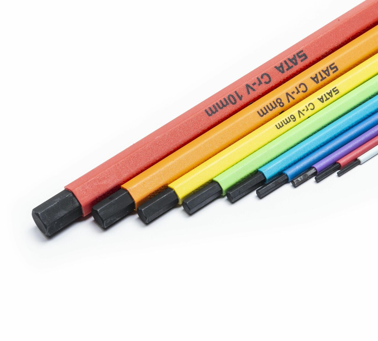 Sata 9pc Long Colour Series Black Oxide Hex Key Set