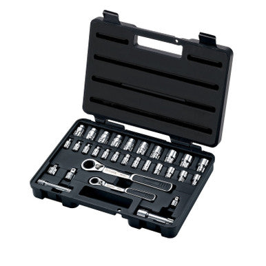 Sata 1/4Dr & 3/8Dr 30pc Metric Pass-Thru Socket Set